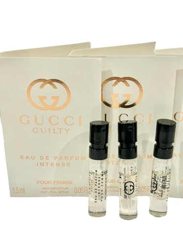 Gucci Guilty Intense Sample Perfume Women EDP Spray Pour Femme 1.5 ml / 0.05 oz - set of 3
