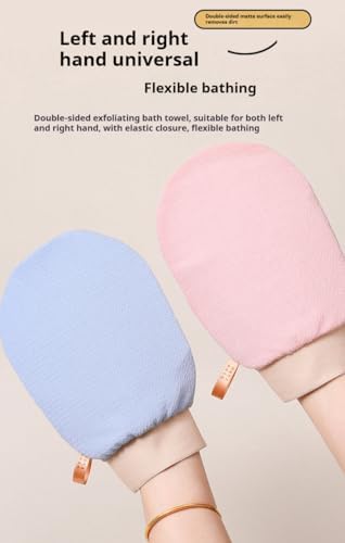 CheekyGlo Exfoliating Glove, Deep Revive Glow Exfoliating Glove, Dual-Sided Body Scrub Mitt for Smooth Skin, Spa Quality Exfoliation, for All Skin Types (Black)