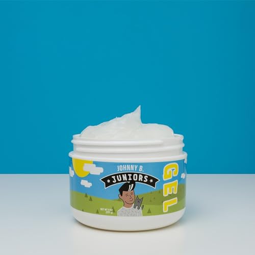 JOHNNY B. Juniors Hair Gel for Kids, No-Flake, Medium Hold 8 oz. Jar