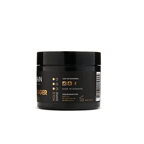 By Vilain Gold Digger Super Strong Hold Matte Finish Clean Cut Look Long Lasting Hair Pomade - Easy to Style for Fullness & Texture Smoothing & Slick Hair Molding Wax Paste Gel for Men - 65ml