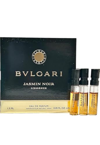 BVLGARI Jasmin Noir L'essence Perfume Sample vial WOMEN Vials 1.5 ml / 0.05 Fl Oz Pack of 3