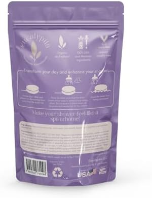 Lavanader Shower Steamers – 10 Pack Aromatherapy Tablets for Relaxation, Stress Relief, Handmade Natural Essential Oils, Spa Shower Tablets, Perfect Birthday Gifts for Women (Lavender)