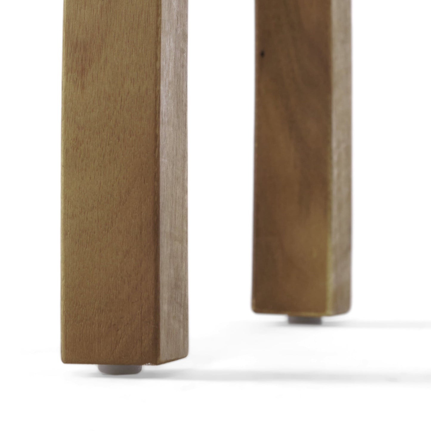 Christopher Knight Home Outdoor Accent Side Table, Acacia Wood End Table with Curved Legs, Natural