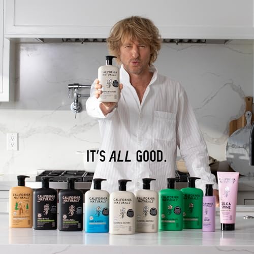 California Naturals Mens Re:GRO Shampoo for Hair Growth Support, Hair Care & Scalp Care with Biotin, All Hair Types, Vegan, Natural, Cruelty Free, Silicone, Paraben & Sulfate Free, for Men, 16.5 oz