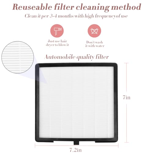 CoFashion Nail Dust Collector for Acrylic Nails Vacuum Machine, 80W Adjustable Vacuum, Electric Nails Filter for Manicure Nail Fan Dust Collector