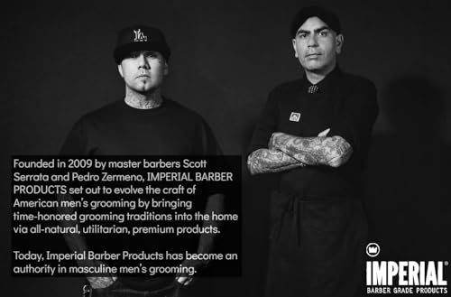 Imperial Barber Grade Gel Pomade - All Day Strong Hold, No Flaking, Water Based, Reactivatable - Natural Men's Hair Styling Product 12oz