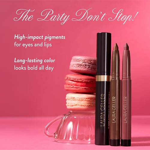 LAURA GELLER NEW YORK The Kajal Collection 3PC Makeup Kit - Kohl Eyeliner Crayon, Mascara & Matte Lip Color - Limited Edition Eye & Lip Makeup Gift Set - Perfect for Mother's Day, Birthday, Gifting