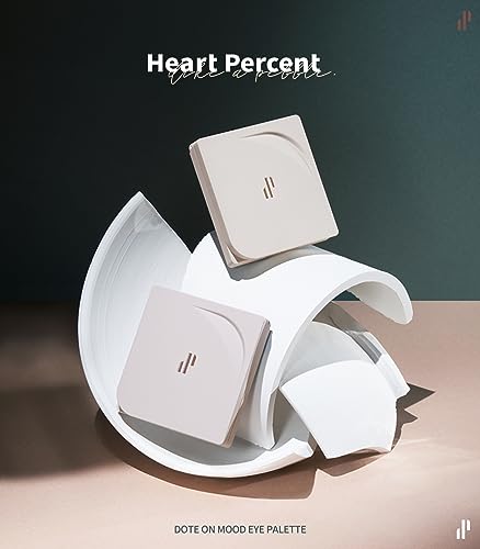 Heart Percent Dote On Mood Eye Palette, Matte & Glitter Nudy Theme Soft & Elegant Look Makeup Eyeshadow (04 Another Nude Facets)