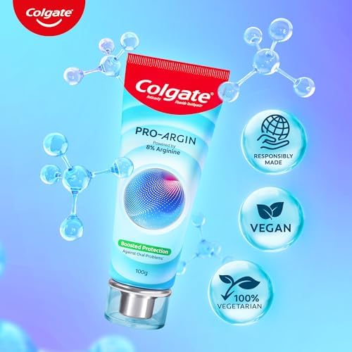Colgate Pro Argin Toothpaste, 2X Enamel Strength, Boosted Protection Against Sensitivity, Enamel Damage, Oral pH, Cavities (100g/3.5oz)
