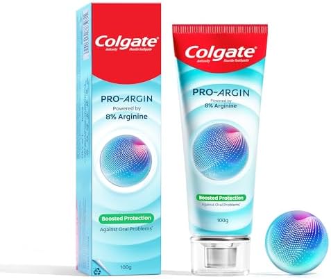 Colgate Pro Argin Toothpaste, 2X Enamel Strength, Boosted Protection Against Sensitivity, Enamel Damage, Oral pH, Cavities (100g/3.5oz)