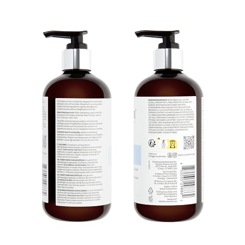 CURLSMITH Fragrance-Free Conditioner 12 oz | Gently Detangles, Soften and Smooths Hair for Silky Curls