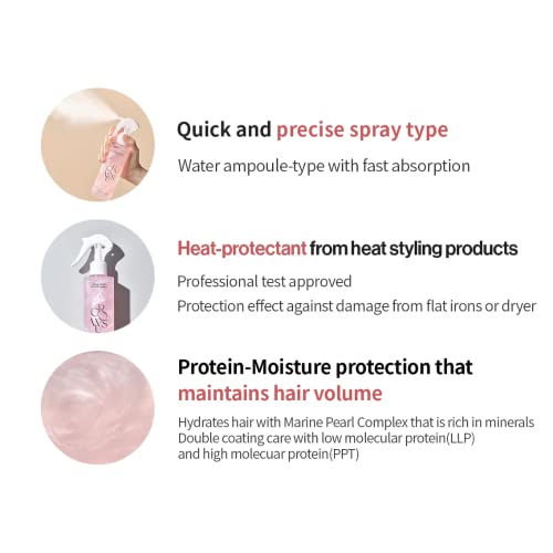 Damage Therapy No-Wash Treatment EX - Concentrated High Shine, Heat Protectant, Moisturizing, Cuticle Repair, Free from Paraben and Surfate, Leave-In Type for Damaged Hair (8.45 Fl Oz / 250ml)