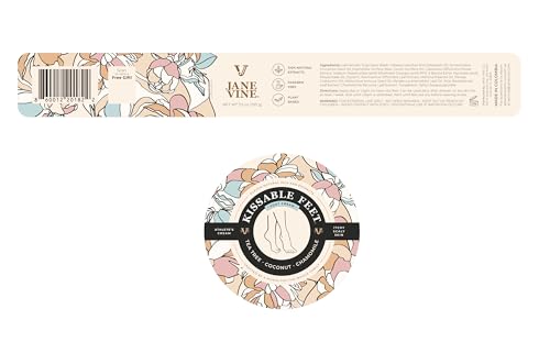 Kissable Feet, Athletes Foot Cream – Cream for Itchy, Dry Skin – Tea Tree, Coconut & Chamomile – Crafted for the Whole Family, No Sting – 3.5 oz