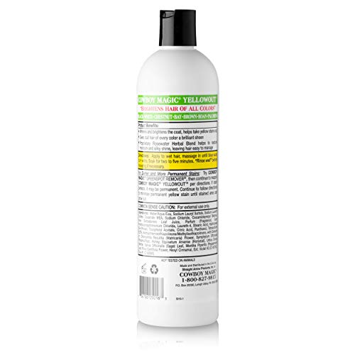 Cowboy Magic Shine In Yellowout Purple Shampoo 16 oz