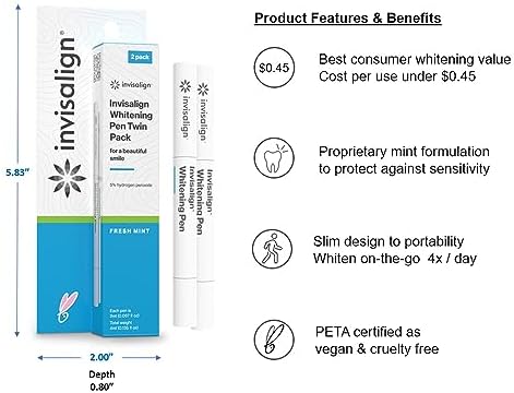 Invisalign Whitening Pen Twin Pack (4.0 mL)