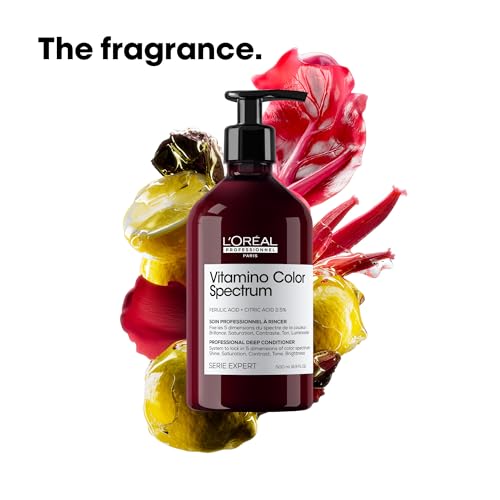 L'Oréal Professionnel Paris Vitamino Color Spectrum Deep Conditioner - Maintains Day 1 Vibrancy, Ultra High Glass Shine, Rich Vibrant Colors, Strengthens & Smoothens Hair, Color Toning