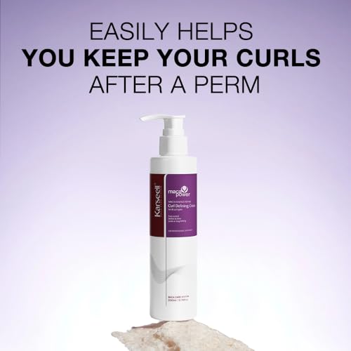 Karseell Curling Perfection Curl-Defining Cream essence repair All Curl Types & Hair Textures, Paraben-Free, 200ML（6.78oz）