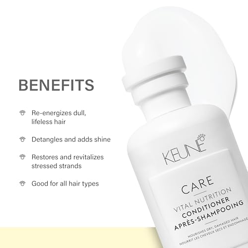 Keune Care Vital Nutrition Conditioner, Moisturizing & Restorative Conditioner for Dry or Damaged Hair, 8.5 Fl Oz