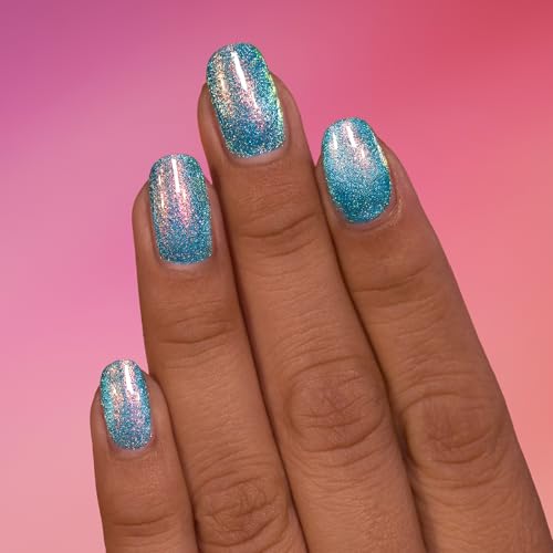 ILNP Flashing Lights - Vivid Teal Magnetic Shimmer Nail Polish