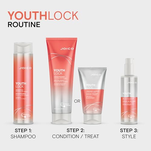 Joico YouthLock Treatment Masque Formulated With Collagen | Nourish & Soften Hair | Strengthen & Protect | Reduce Breakage & Frizz | Soften & Detangle Hair | Boost Shine | Sulfate Free | With Arginine