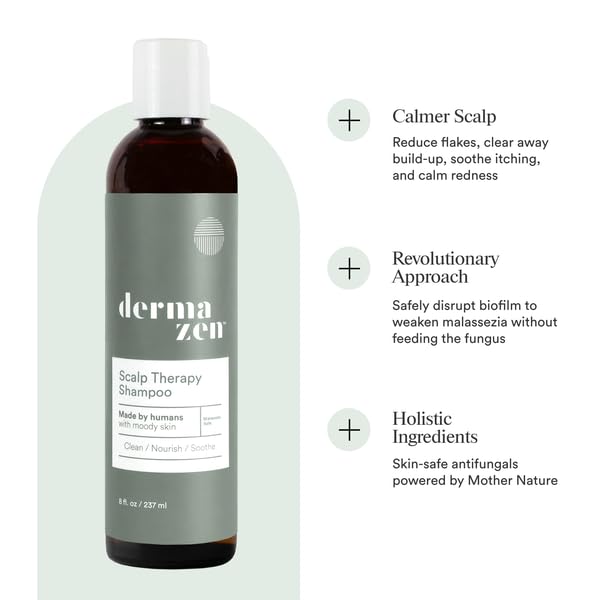 Cleansing Scalp Therapy Shampoo for Seborrheic Dermatitis, Reduce Flakes, Soothe Itching and Improve Scalp Health