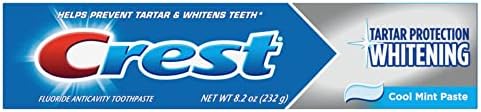Crest Tartar Protection Whitening Cool Mint Flavor Toothpaste 8.2 Oz (Pack of 4)