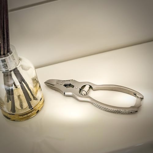 Large Surgical-Grade Toe Nail Clippers - Heavy Duty Double Action Mycotic - Jaws Podiatry Stainless Steel Toenail Clippers for Thick Toenails - Ingrown Cuticle Nippers - Manicure Pedicure Tools