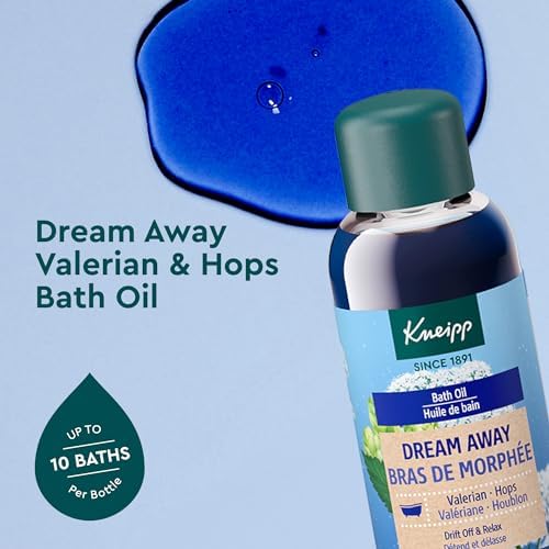 Kneipp Dream Away Valerian & Hops Bath Oil - Good for Unwinding Before Bed - Vegan - 3.4 fl oz - Up to 10 Baths