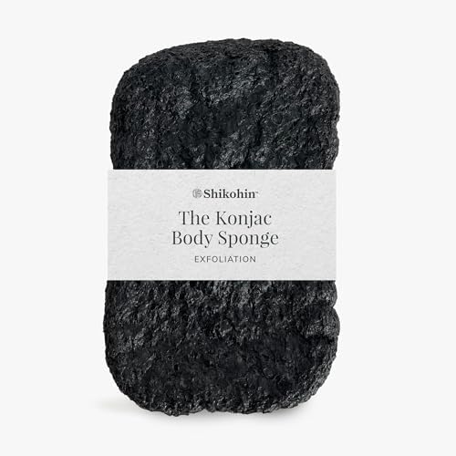 Konjac Body Sponge: Natural Exfoliating Shower Sponge from Konjac Root - Gentle Daily Body Cleanser for Radiant Skin - Vegan, Cruelty-Free, Made in Japan - Suitable for Sensitive Skin