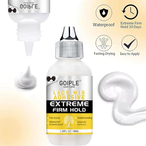 Lace Melting Spray for Glueless Wigs - Essentials Kit with Lace Front Wig Glue & Remover