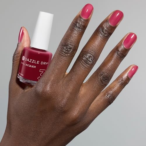 Dazzle Dry Nail Lacquer (Step 3) - Ring Toss - A sheer cherry. Jelly. Sheer. (0.5 fl oz)