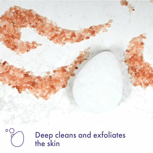 Buf-Puf Facial Sponge, Dermatologist Developed, Removes Deep Down Dirt & Makeup That Causes Breakouts and Blackheads, Reusable, Exfoliating, White, 5 Count