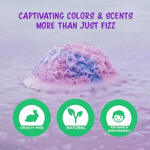COSMETICS STORIES-Superhero Bath Bombs for Kids with Surprise Inside - Organic, Gentle, and Mess-Free Bath Time Fun for Kids - Vibrant Colors and Amazing Scents - Amazing Gift for Superhero Fans