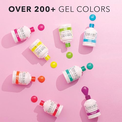 KIARA SKY Soak Off Gel Nail Polish 0.5 fl oz, MILKY WHITE (G623)