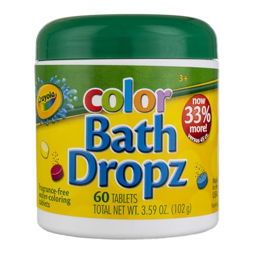 Crayola Bath Dropz 3.59 Ounces 60 Tablets (Pack of 2)
