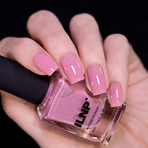 ILNP Holding Hands - Delicate Pink Holographic Jelly Nail Polish