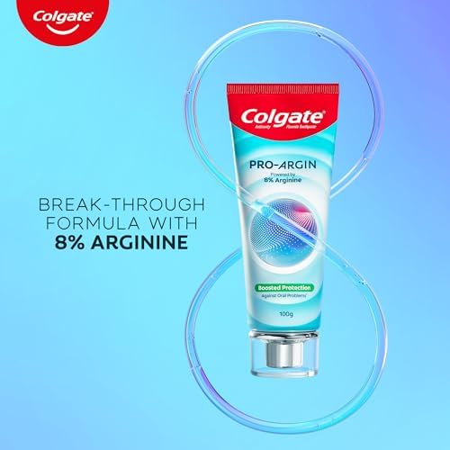 Colgate Pro Argin Toothpaste, 2X Enamel Strength, Boosted Protection Against Sensitivity, Enamel Damage, Oral pH, Cavities (100g/3.5oz)