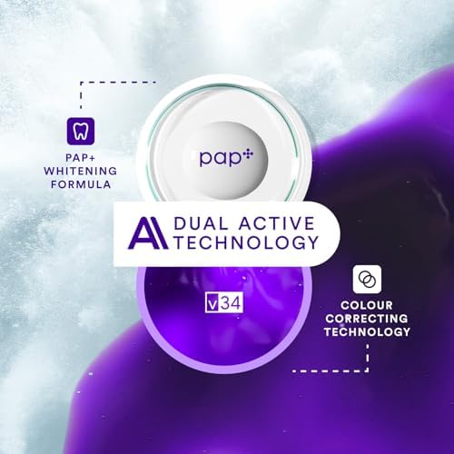 Hismile V34 Whitening Strips, Teeth Whitening Strips, Purple Tooth Whitening, Tooth Stain Treatment, Combining Whitening and Colour Correction