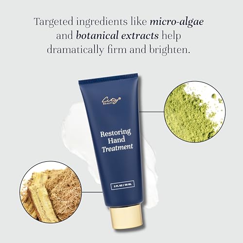 City Beauty Restoring Hand Treatment - Moisturizing Hand Cream - Dry Hand Relief - Solution for Wrinkled, Crepey Hands & Dark Spots - Wash-Resistant - Anti-Aging Cruelty-Free Skin Care