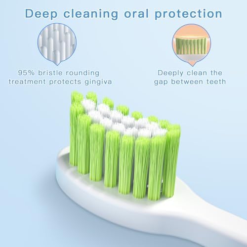 Kids Electric Toothbrushes u Shaped - Rechargeable Rocket Toothbrush, Electric Toothbrushes for Boys Age 2-6 2 Mins Timer, 6 Modes, 4 Brush Heads.