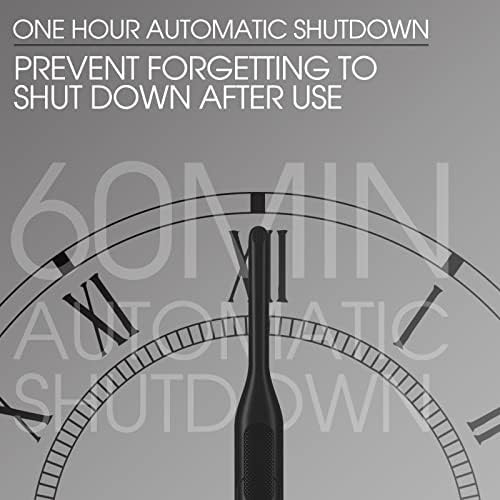 K&K Mini Flat Iron for Short Hair 3/10 inch Small Hair Straightener for Pixie & Beard creamic Flat Iron for Women Dual Voltage, Auto Shut Off