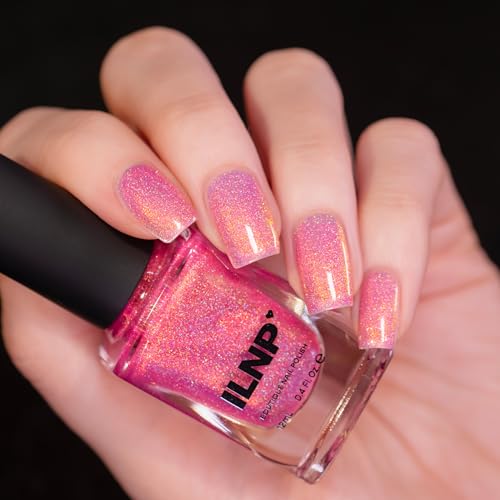 ILNP Sweet Tooth - Cotton Candy Pink Shimmer Nail Polish - Vegan, Cruelty Free, Non Toxic