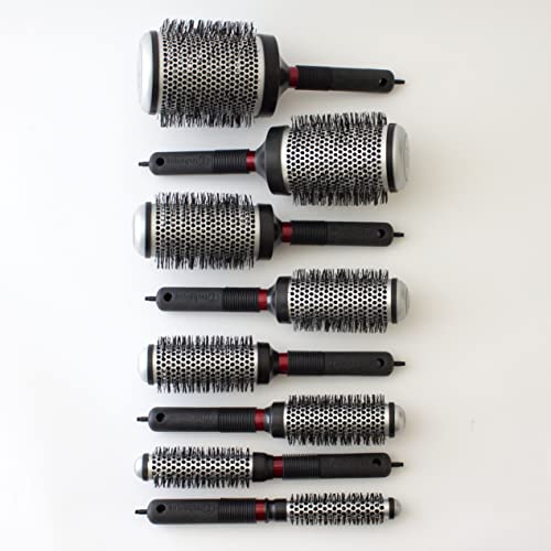 Cricket Technique Thermal Hair Brush #370 1.75” for Blow-Drying, Curling, and Styling – Heat-Retaining Barrel with Anti-Static Tourmaline Bristles, Round Thermal Brush, Ideal for All Hair Types