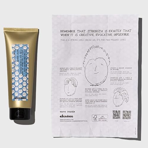 Davines This is a Strong Hold Cream Gel, Create Structure And Definition, For Quick-Drying And Residue-Free Workable Styling, 4.22 Fl. Oz.