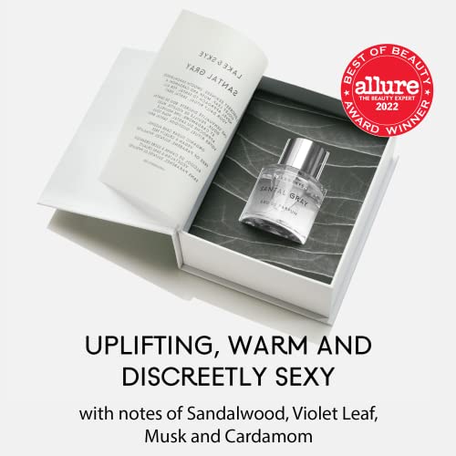 Lake & Skye Santal Gray Eau de Parfum, Long Lasting Fragrance, 1.7 fl oz (50 ml) - Woody Scent