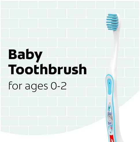 Colgate My First Baby and Toddler Toothbrush, Extra Soft Toothbrush, 6 Count
