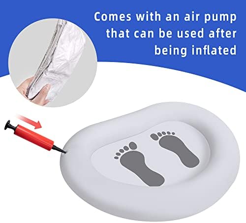 Inflatable Pool Foot Bath Basin, Foot Soaking Bath Basin for Pool Entry Ladder, Swimming Pool Clean Feet, Home Spa Treatment (1 Pack)