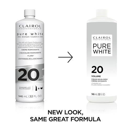 Clairol Professional Pure White 20 Volume Hair Developers for Lightening & Gray Coverage