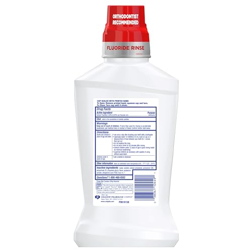 Colgate Ortho Defense Phos Flur Anti Cavity Fluoride Rinse, Mint, 16.9 Ounce