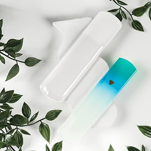 BONA FIDE BEAUTY Czech Glass Foot File with Sleeve, Foot Scraper, and Foot Rasp - Premium Heel File